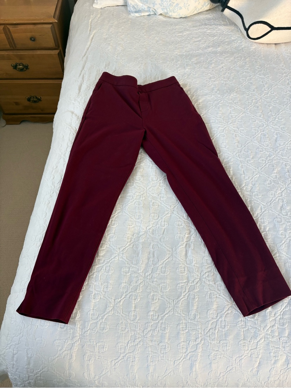 Banana Republic Women's Trousers in Burgundy